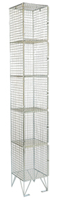 Five Compartment Mesh Locker(with or without door)